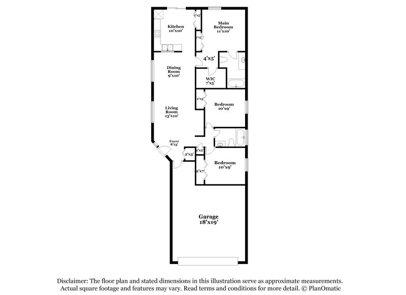 1,860/Mo, 28709 Seashell Ct Wesley Chapel, FL 33545 Floor Plan View