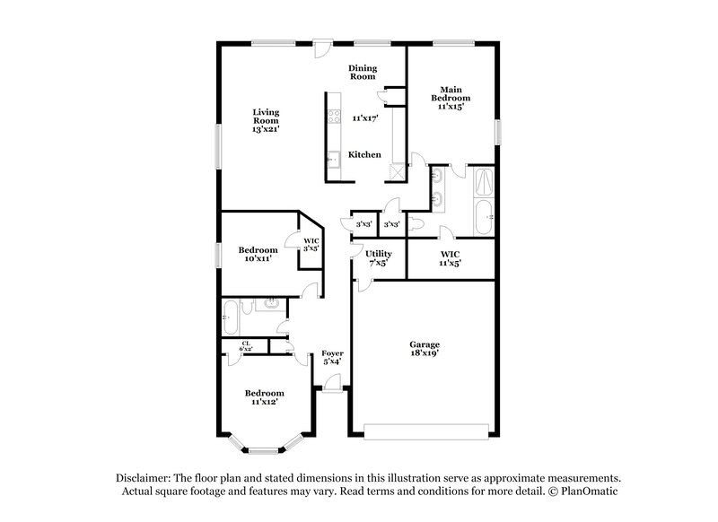 2,110/Mo, 31307 Satinleaf Run Brooksville, FL 34602 Floor Plan View