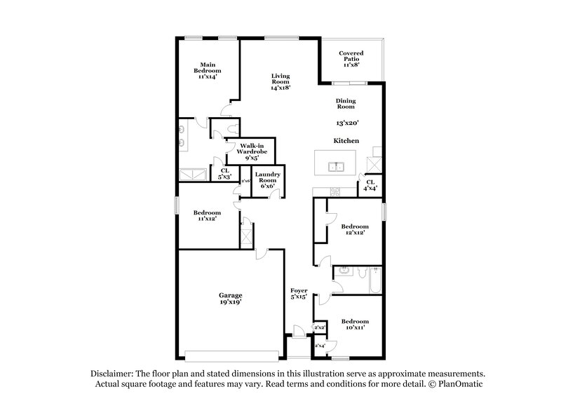 2,375/Mo, 16471 Little Garden Dr Wimauma, FL 33598 Floor Plan View
