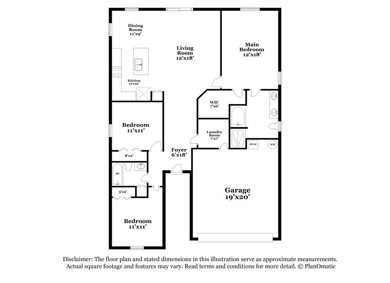 1,925/Mo, 1133 Lauren Manor Loop Ruskin, FL 33570 Floor Plan View