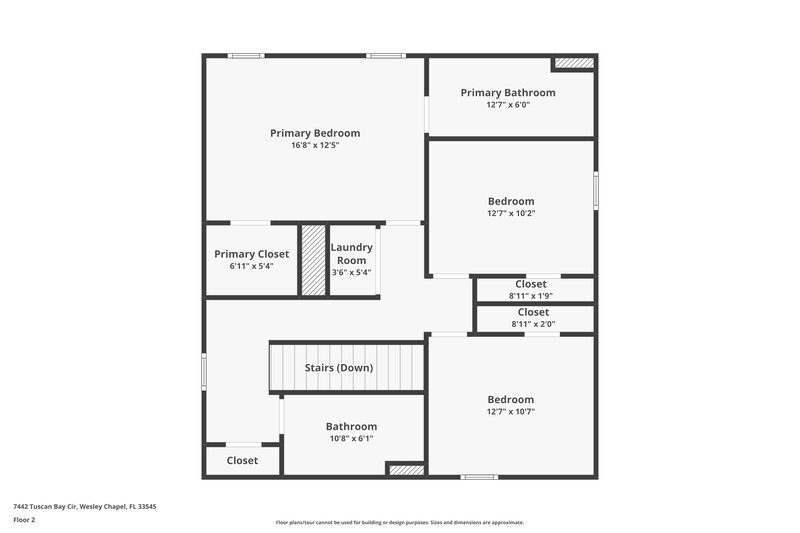 2,310/Mo, 7442 Tuscan Bay Cir Wesley Chapel, FL 33545 Floor Plan View 2