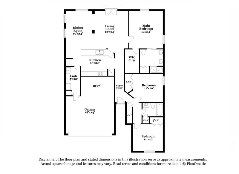 2,550/Mo, 2308 Kenwick Dr Valrico, FL 33596 Floor Plan View