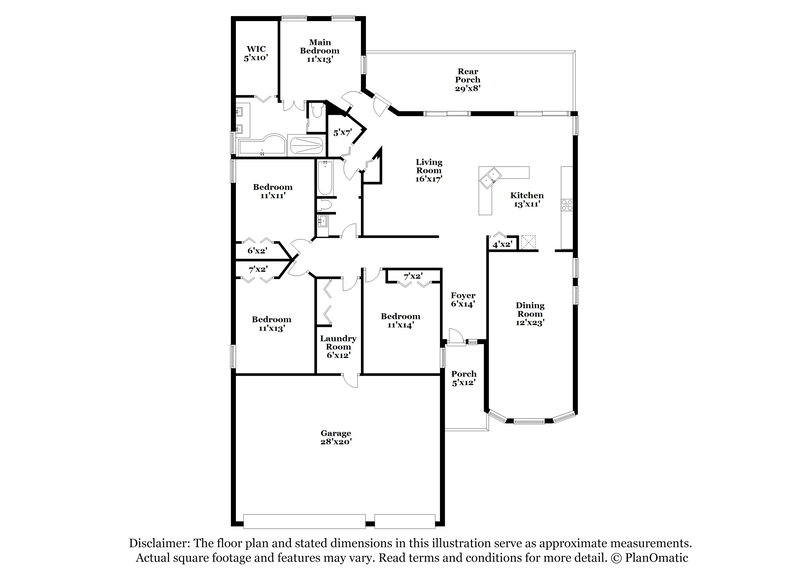 2,450/Mo, 506 York Dale Dr Ruskin, FL 33570 Floor Plan View