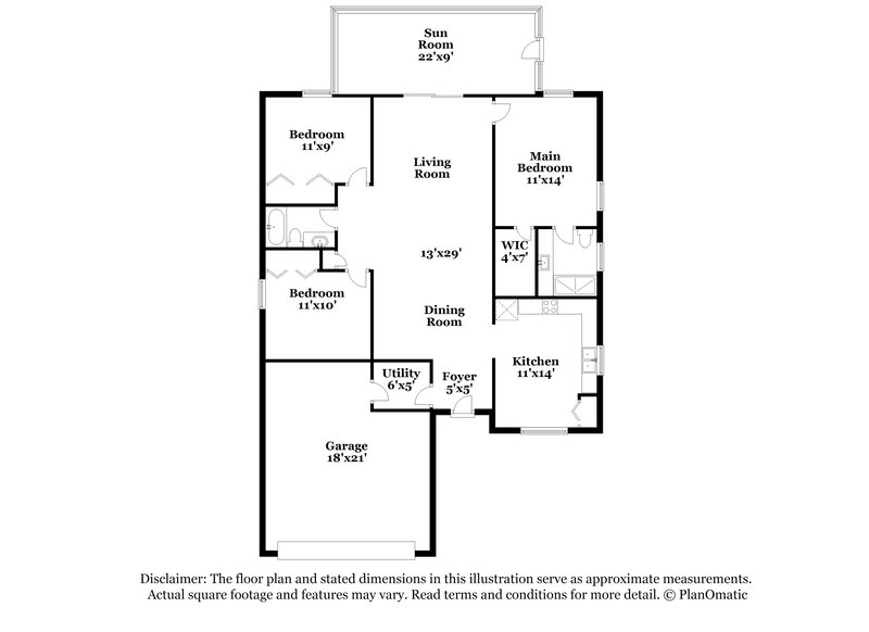 2,195/Mo, 4726 Limerick Dr Tampa, FL 33610 Floor Plan View
