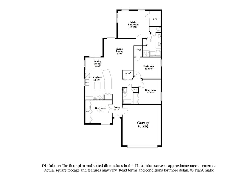 2,610/Mo, 10270 Oasis Palm Dr Tampa, FL 33615 Floor Plan View