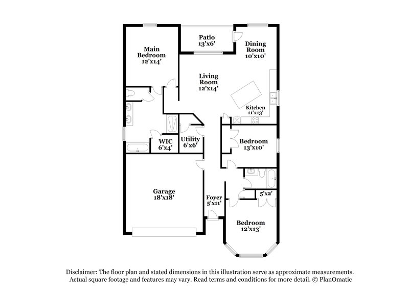 2,940/Mo, 7083 Lamium Ct Brooksville, FL 34602 Floor Plan View
