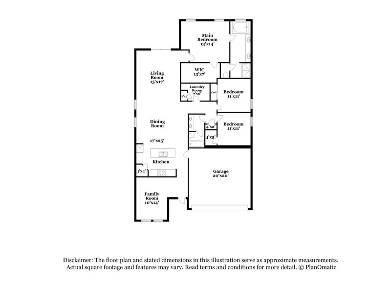 2,520/Mo, 14279 Blue Dasher Dr Riverview, FL 33569 Floor Plan View