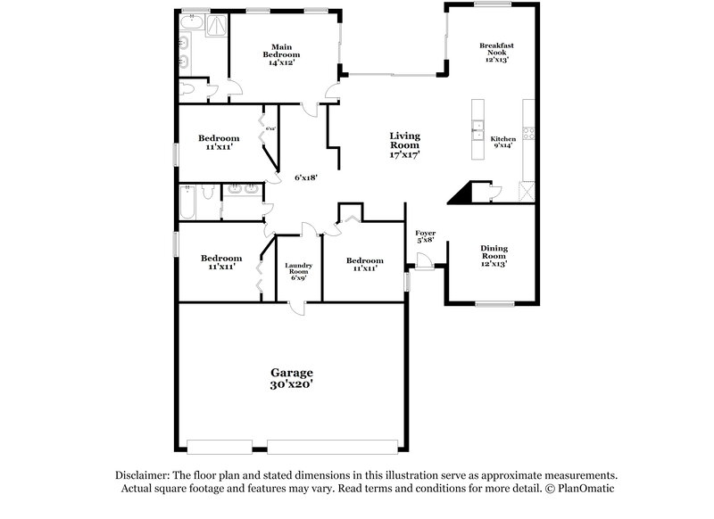 2,055/Mo, 4132 Braemere Dr Spring Hill, FL 34609 Floor Plan View