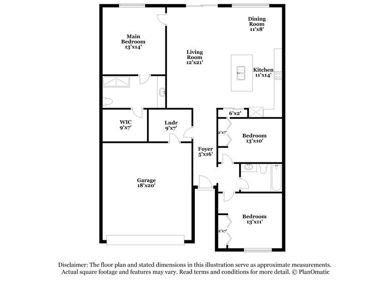 2,255/Mo, 5418 Amaryllis Garden St Apollo Beach, FL 33572 Floor Plan View