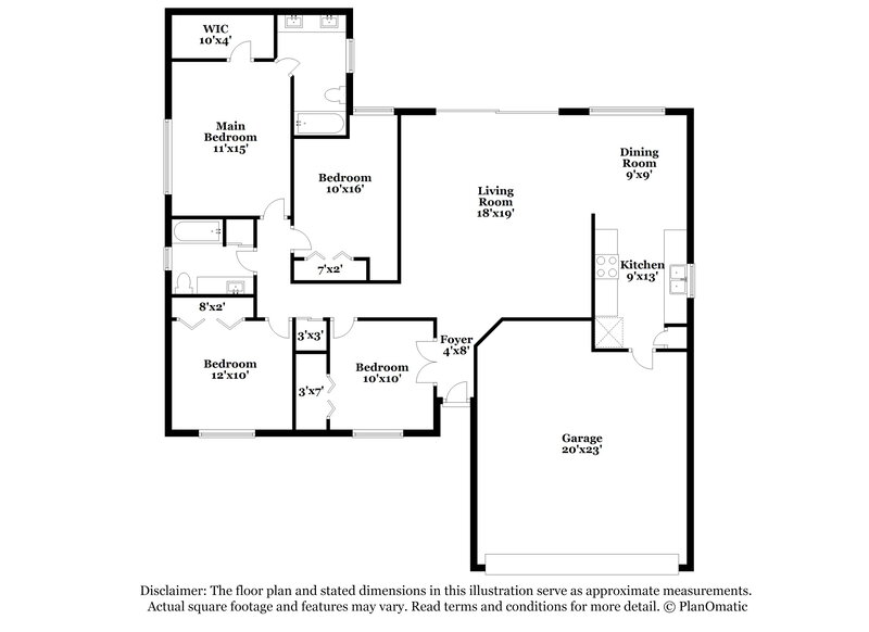 2,610/Mo, 15706 Crying Wind Dr Tampa, FL 33624 Floorplan View