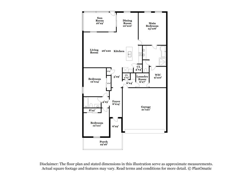 2,480/Mo, 9902 Ivory Dr Sun City Center, FL 33573 Floor Plan View