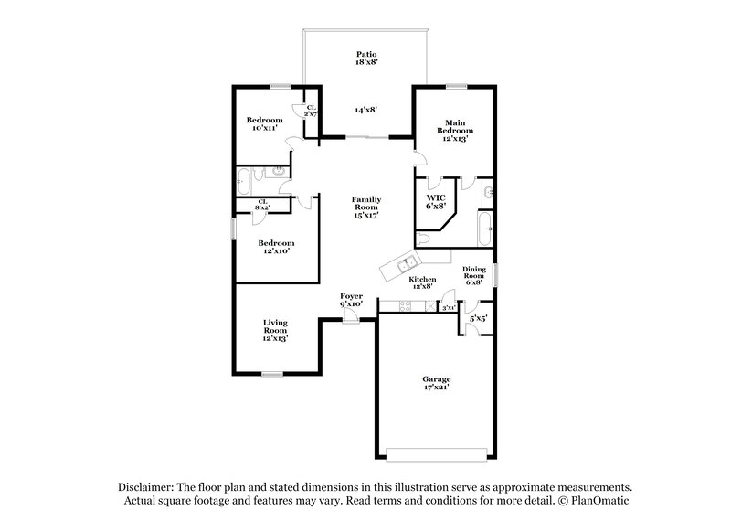 1,840/Mo, 6742 Wirevine Dr Brooksville, FL 34602 Floor Plan View