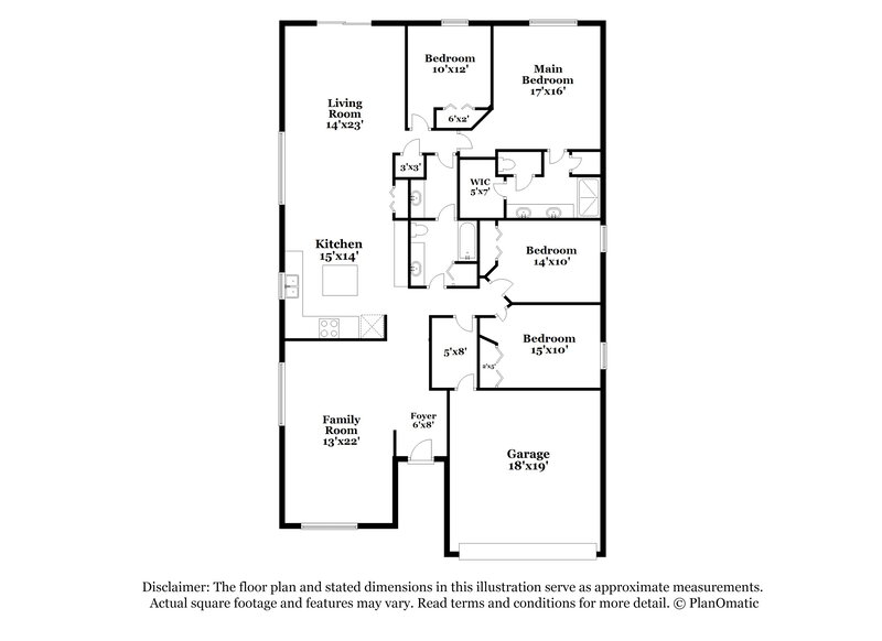 3,180/Mo, 14143 Holly Hammock Ln Brooksville, FL 34613 Floor Plan View