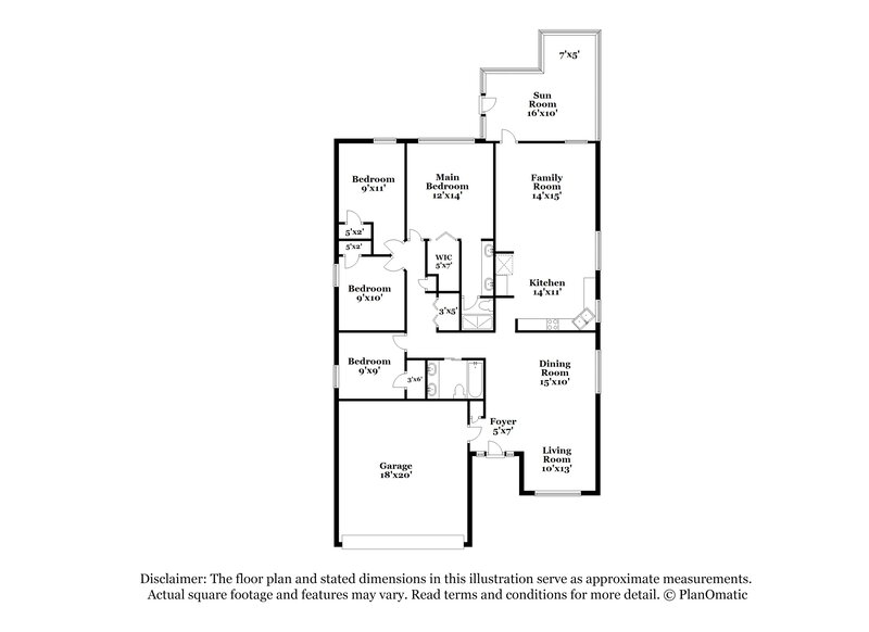 2,410/Mo, 9824 Sir Frederick St Temple Terrace, FL 33637 Floorplan View