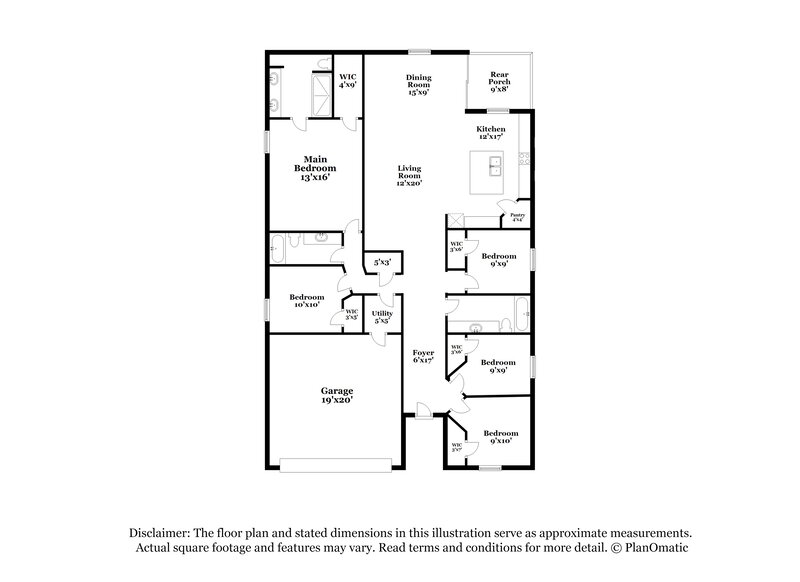 3,950/Mo, 7014 Redbay Dr Brooksville, FL 34602 Floor Plan View