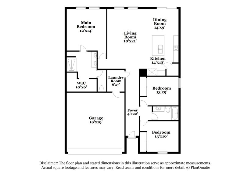 2,090/Mo, 38935 Harlow Rose Drive Zephyrhills, FL 33540 Floor Plan View