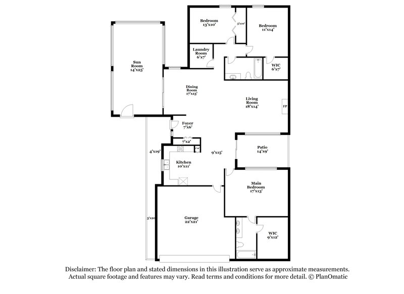 2,810/Mo, 7108 Silvermill Dr Tampa, FL 33635 Floor Plan View