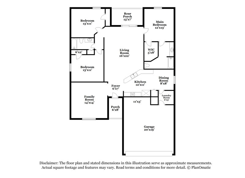1,980/Mo, 1002 Wynnmere Walk Ave Ruskin, FL 33570 Floor Plan View
