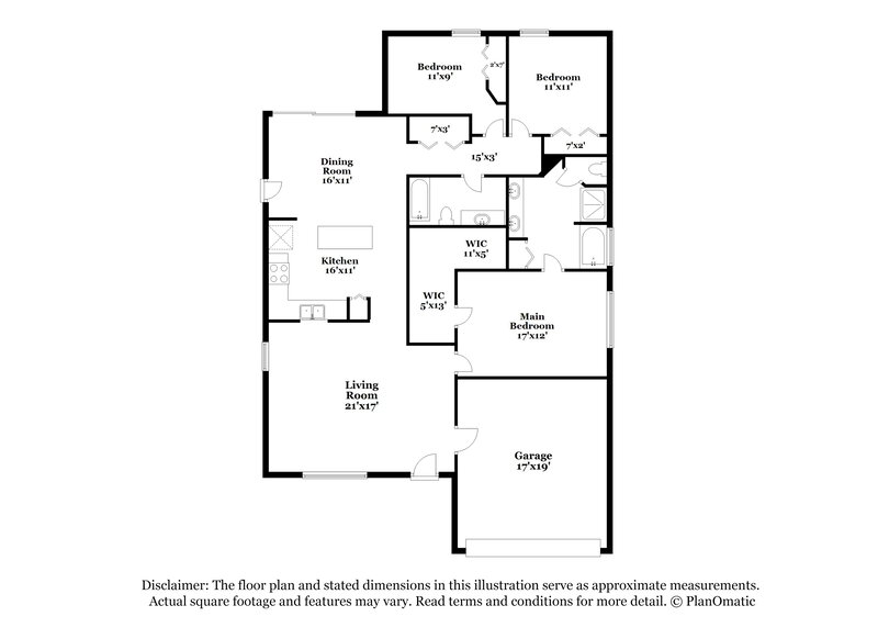 1,885/Mo, 14208 Holly Hammock Ln Brooksville, FL 34613 Floor Plan View