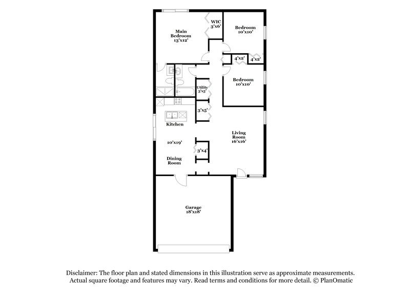 1,880/Mo, 6503 Tabogi Trl Wesley Chapel, FL 33545 Floor Plan View