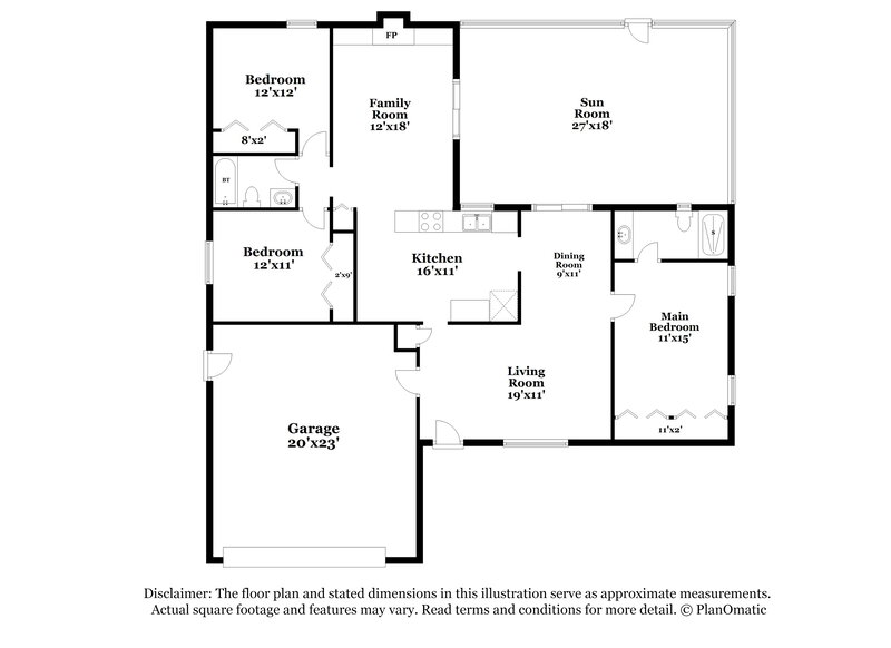 2,400/Mo, 17507 Cranbrook Dr Lutz, FL 33549 Floorplan View