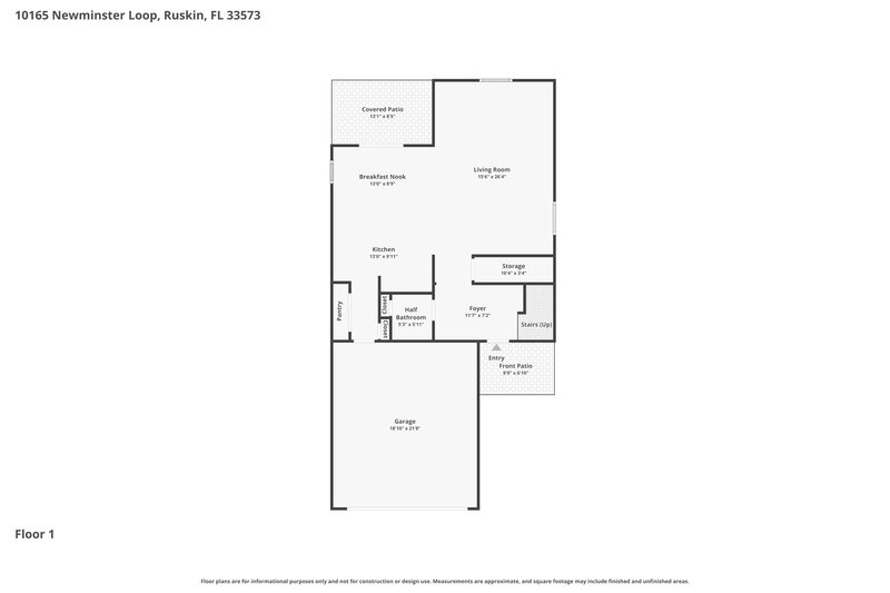 2,395/Mo, 10165 Newminster Loop Ruskin, FL 33573 Floor Plan View