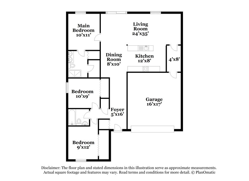 2,100/Mo, 15306 Miller Creek Dr Sun City Center, FL 33573 Floor Plan View
