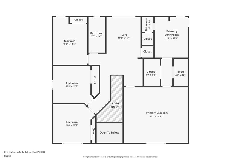 2,925/Mo, 3445 Hickory Hammock Loop Wesley Chapel, FL 33544 Floor Plan View 2
