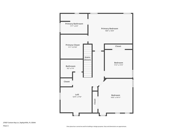 2,335/Mo, 27037 Cotton Key Ln Wesley Chapel, FL 33544 Floor Plan View 2