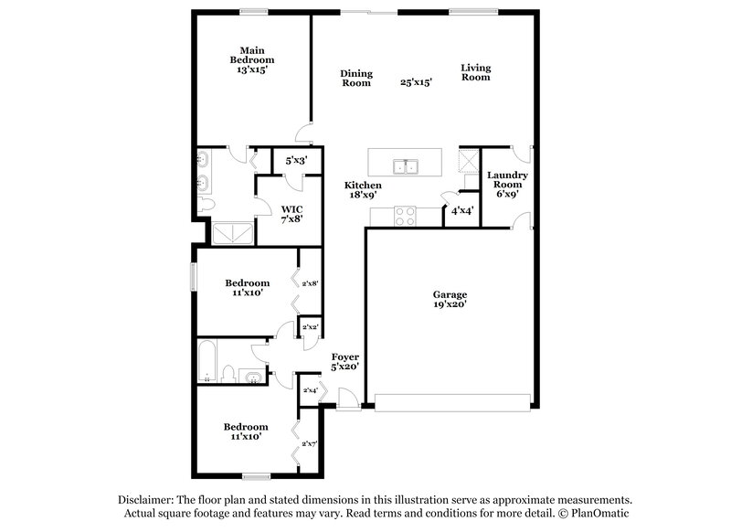 3,530/Mo, 11515 Sage Canyon Dr Riverview, FL 33578 Floor Plan View