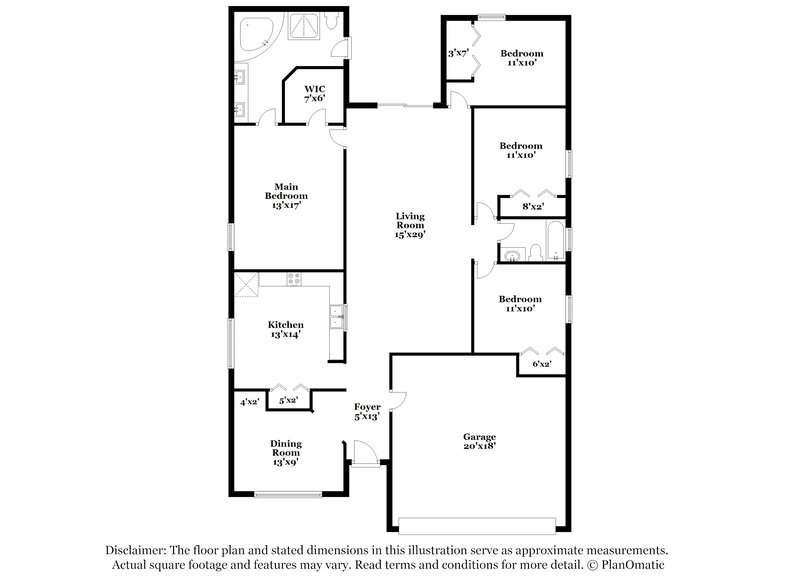 2,595/Mo, 7604 Wiltshire Park Pl Apollo Beach, FL 33572 Floor Plan View