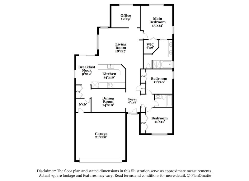 2,300/Mo, 2709 Billingham Dr Land O Lakes, FL 34639 Floor Plan View