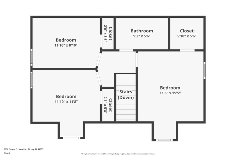 2,385/Mo, 8636 Persea Ct Trinity, FL 34655 Floor Plan View 2