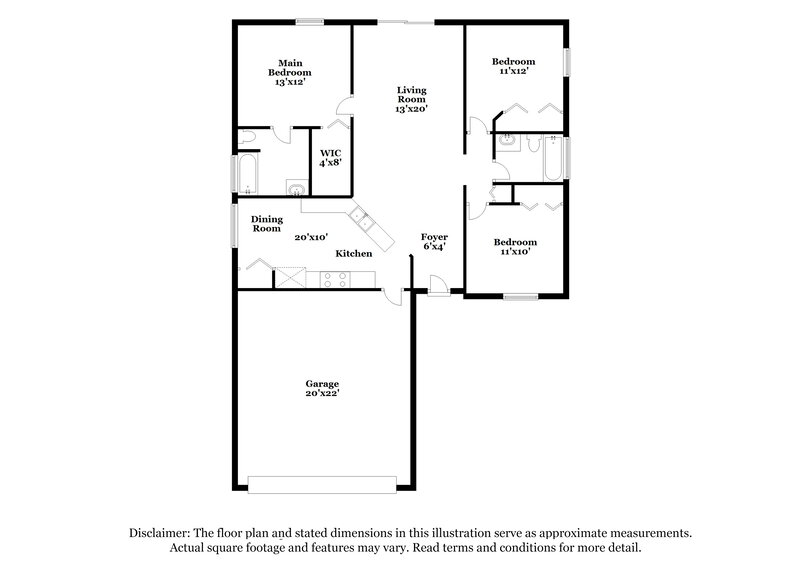 3,000/Mo, 34442 Smart Dr Zephyrhills, FL 33541 Floor Plan View