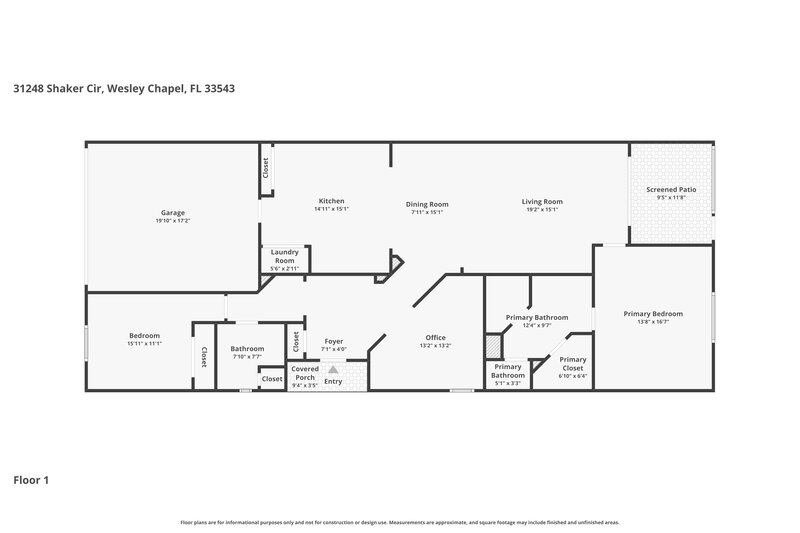 2,145/Mo, 31248 Shaker Cir Wesley Chapel, FL 33543 Floor Plan View