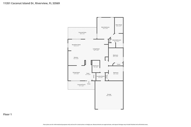 0/Mo, 11351 Coconut Island Dr Riverview, FL 33569 Floor Plan View