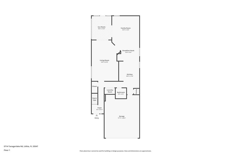 2,270/Mo, 5714 Tanagerlake Rd Lithia, FL 33547 Floor Plan View