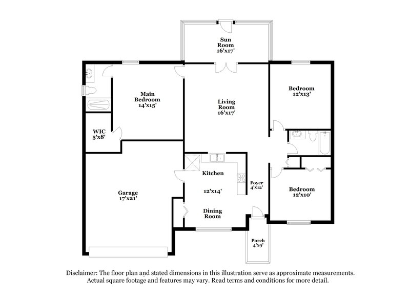 1,825/Mo, 2738 Hickory Ridge Dr Lakeland, FL 33813 Floor Plan View
