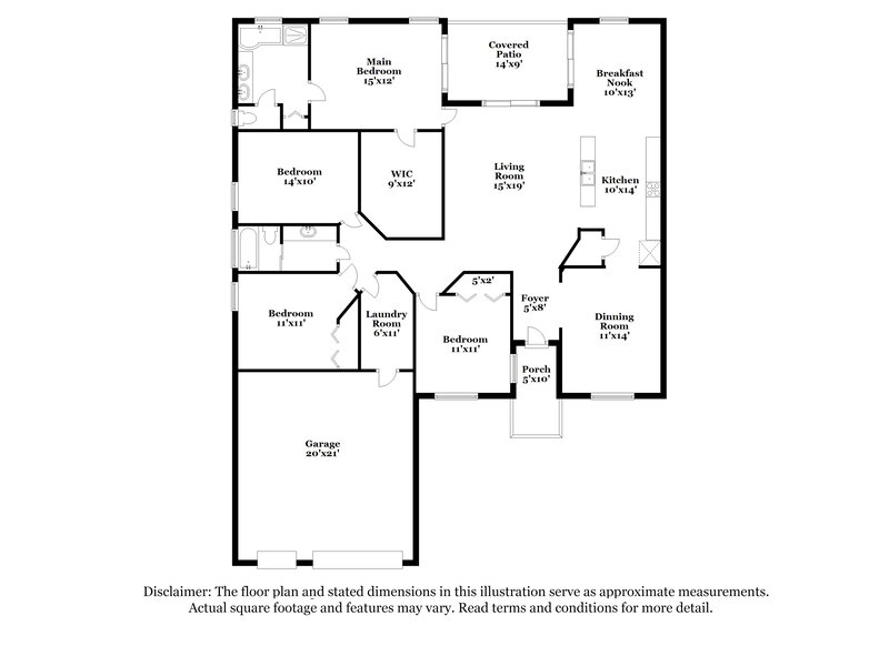 2,240/Mo, 2459 Hamlet Cir Lakeland, FL 33810 Floor Plan View