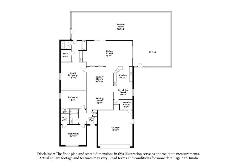 2,240/Mo, 4705 Dragon Tail Ct Valrico, FL 33594 Floor Plan View