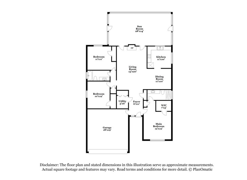 2,310/Mo, 1526 Baker Rd Lutz, FL 33559 Floor Plan View