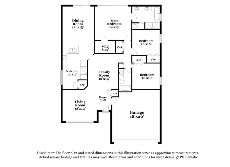 2,450/Mo, 9765 Fox Hollow Rd Tampa, FL 33647 Floor Plan View