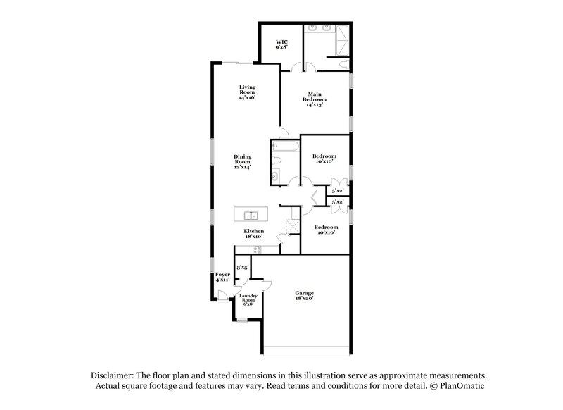 2,030/Mo, 10423 Hawks Landing Dr Land O Lakes, FL 34638 Floor Plan View
