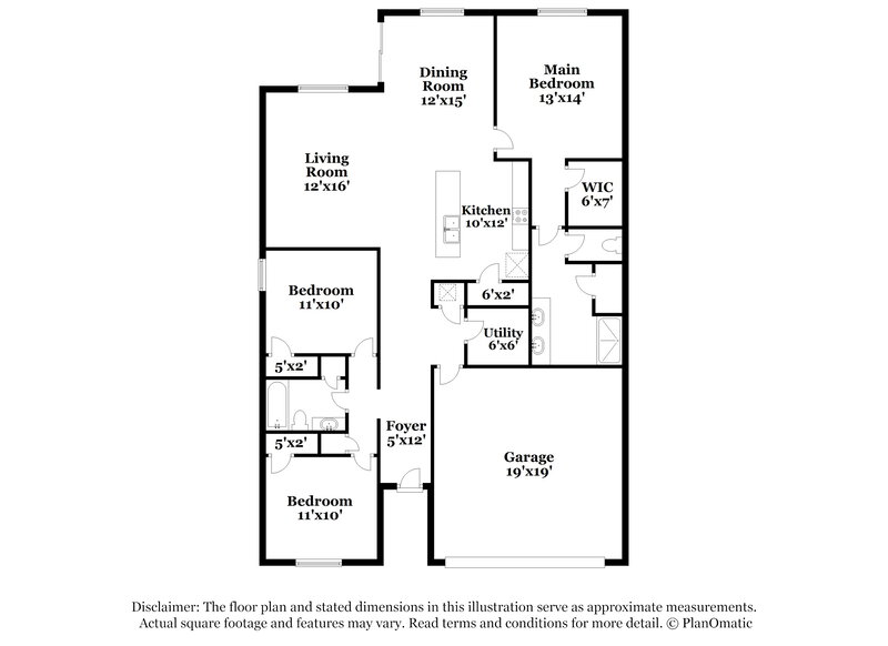 2,370/Mo, 5620 Peace River Dr Lakeland, FL 33811 Floor Plan View