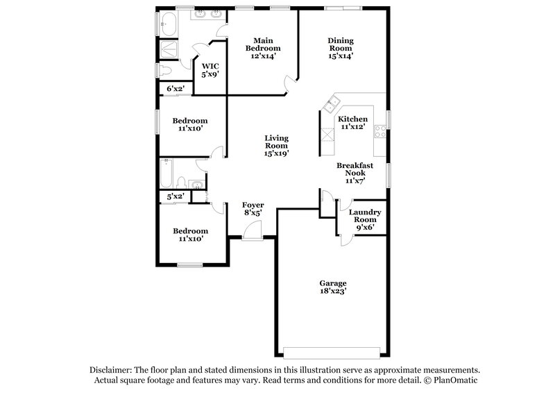 2,045/Mo, 5632 Oakwood Knoll Dr Lakeland, FL 33811 Floor Plan View