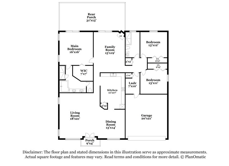 3,790/Mo, 7545 Jessamine Dr Lakeland, FL 33810 Floorplan View