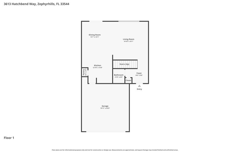 2,360/Mo, 3613 Hatchbend Way Wesley Chapel, FL 33544 Floor Plan View