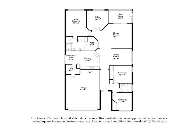 1,965/Mo, 2603 Whitewood Rd Mulberry, FL 33860 Floor Plan View