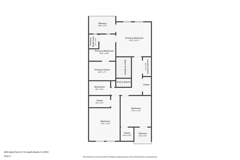 2,080/Mo, 6525 Quiet Pool Ct Apollo Beach, FL 33572 Floor Plan View 2