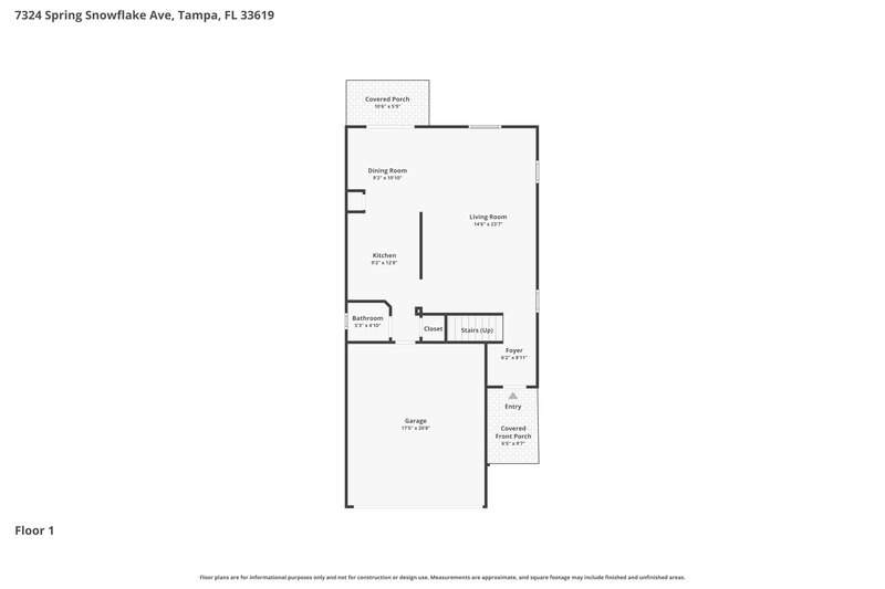 2,525/Mo, 7324 Spring Snowflake Ave Tampa, FL 33619 Floor Plan View